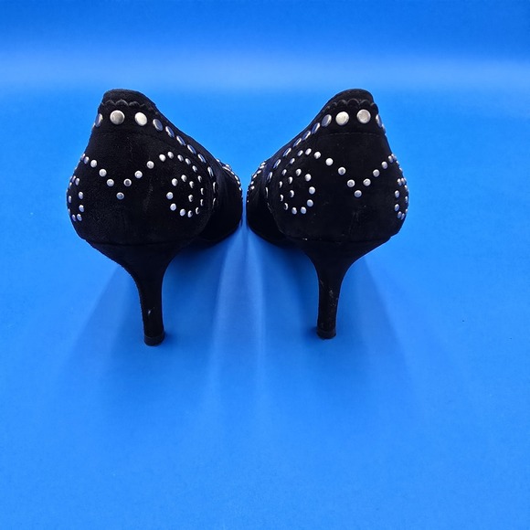 Stuart Weitzman Suede‎ Studded Heels Pumps Shoes Size 8M - Picture 6 of 10